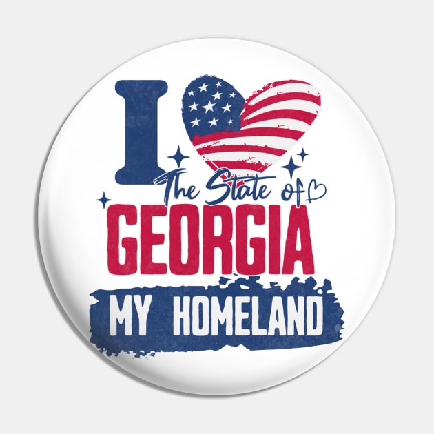 Georgia my homeland Pin by HB Shirts