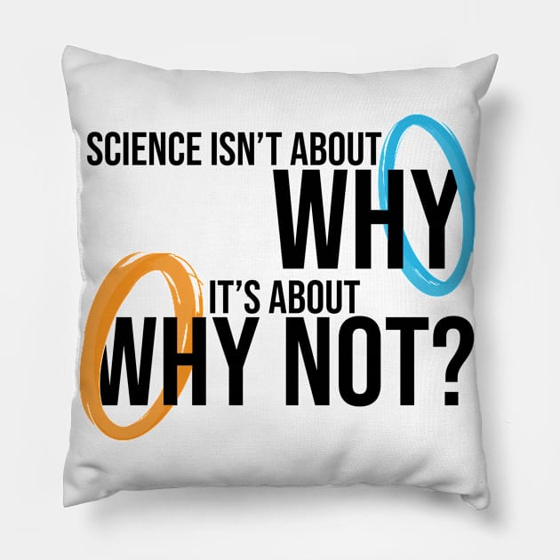 Science: Why Not? Pillow by fashionsforfans