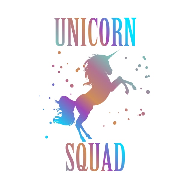 Unicorn Squad Enchanted Rainbow Fantasy Fairy Tale by lcorri