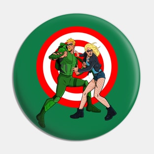 Green arrow & Black Canary Pin