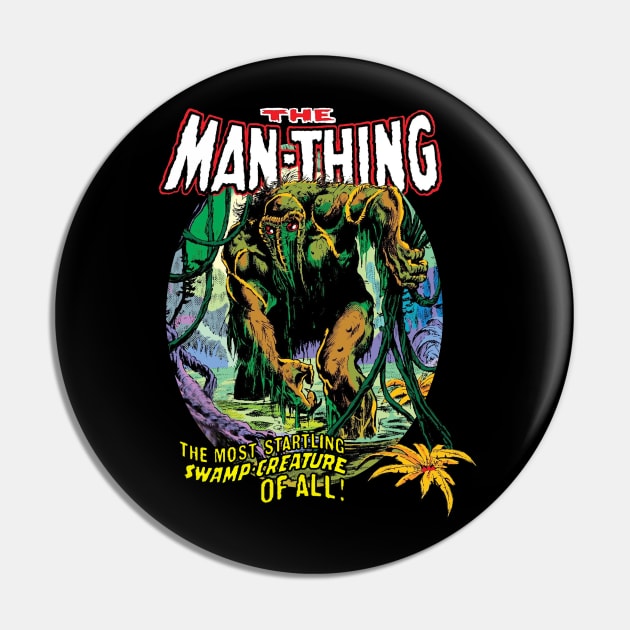 VINTAGE HORROR MAN-THING 1974 Pin by AxLSTORE