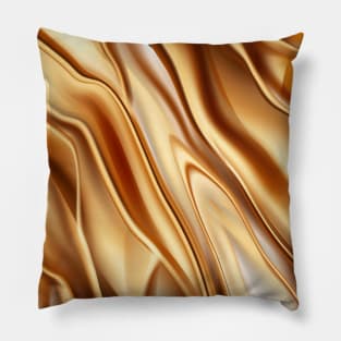 Golden luxury pattern with metallic luster Pillow