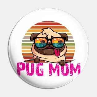 Pug Mom Pin