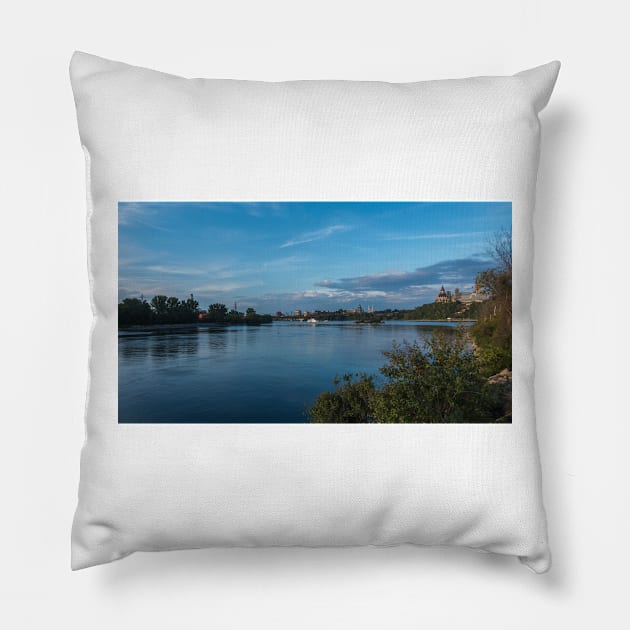 The Ottawa River during the day Pillow by josefpittner