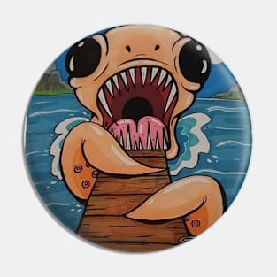 Lake monster Pin