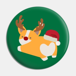 Christmas Corgi Pin