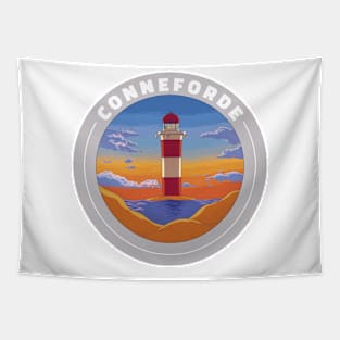 Conneforde Amber Lake Lighthouse Fan Tapestry