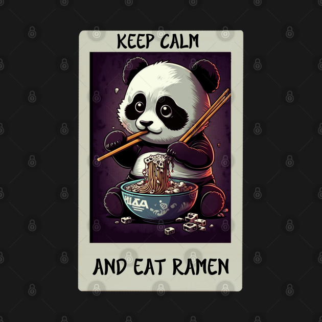 Panda Sweet Ramen Eat Cute by Fifi Art