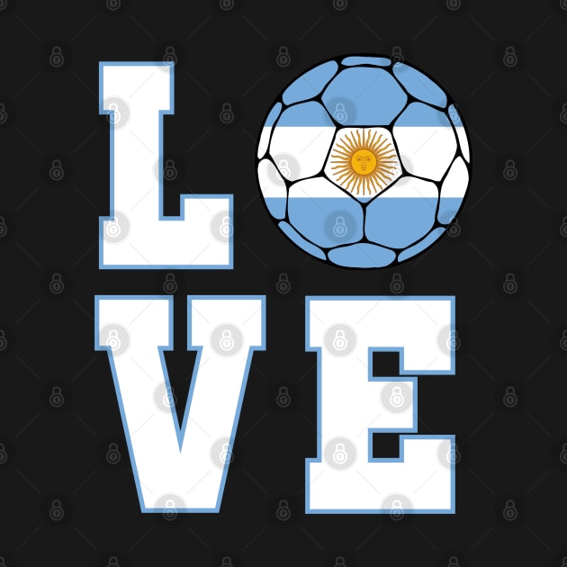 Argentina Football Supporter by footballomatic