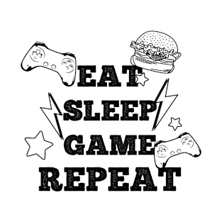 Eat sleep game repeat T-Shirt