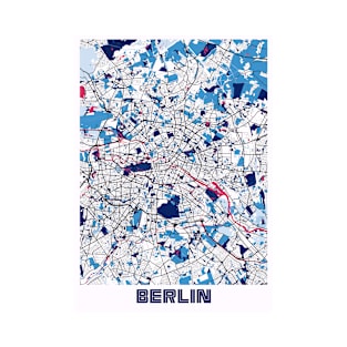 Berlin - Germary MilkTea City Map T-Shirt