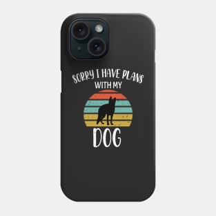 Sorry I Have Plans With My German Shepherds Dog - German Shepherds Retro Gift Phone Case