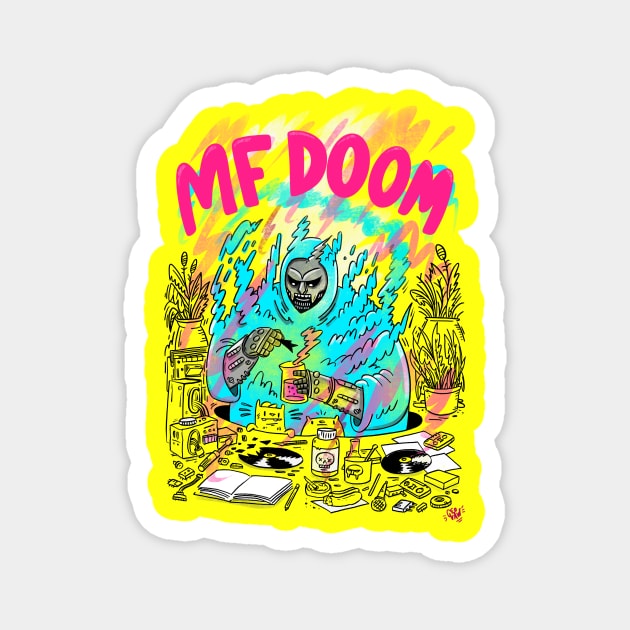 MF DOOM Magnet by geolaw