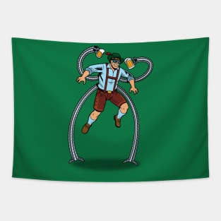 Funny Oktoberfest Villain Superhero Gift For Beer Drinkers Tapestry