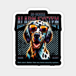 Bark Alert English Setter Dog Magnet