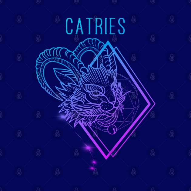 Aesthetic zodiac cattery: Aries by Blacklinesw9