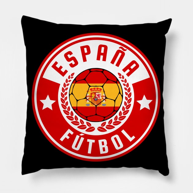 Espana Futbol Pillow by footballomatic