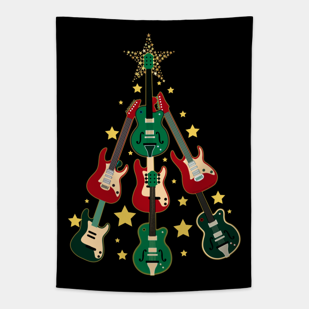 Cool Guitar Christmas Tree Guitar Lovers Christmas Tree Christmas