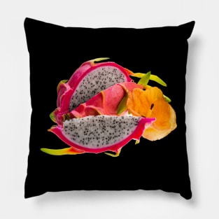 dragon fruit vector Pillow