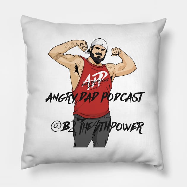 Angry Dad Podcast Pillow by Angry Dad Podcast 