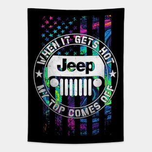 jeep Vintage American! Tapestry