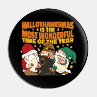 Festive Fusion Celebration Gnomes Pin