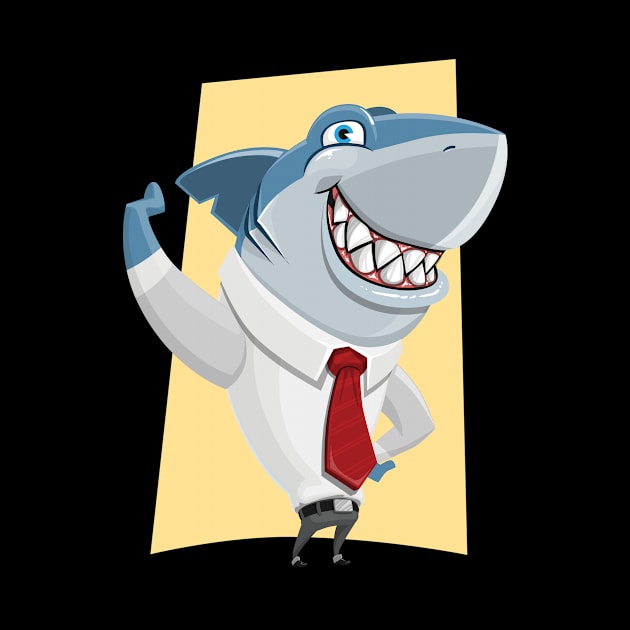 Shark businessman by GoshaDron