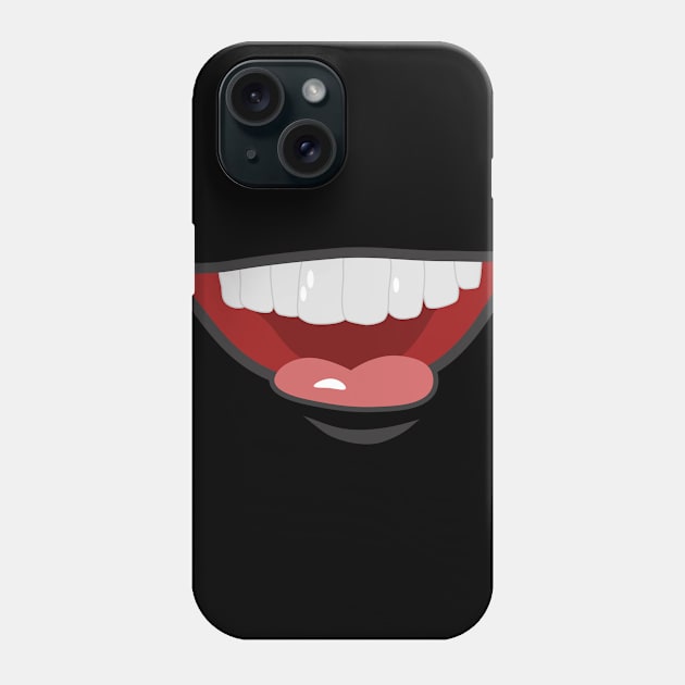 Cartoon Mouths Face Phone Case by Designerabhijit