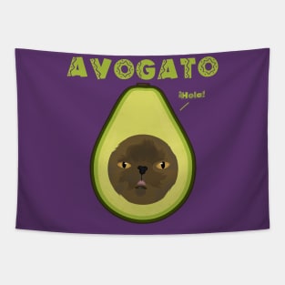 Avogato the Avocado Cat Tapestry