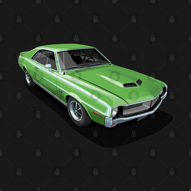 AMC Javelin in Big Bad Green by candcretro