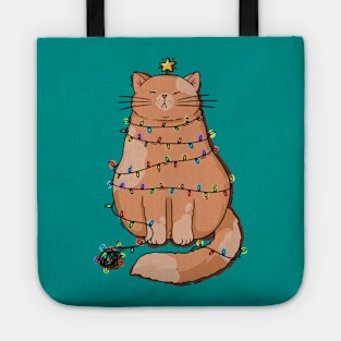 Grumpy Christmas Cat Tote