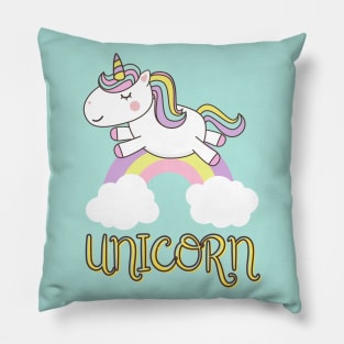 Cute Unicorn Rainbow Lover gift for kids Pillow