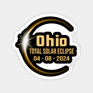 State Ohio Total Solar Eclipse Magnet