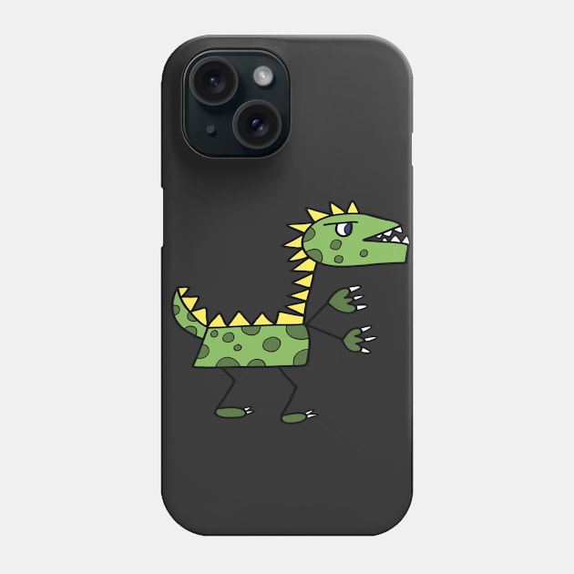 Angry Green Godzilla Phone Case by A -not so store- Store