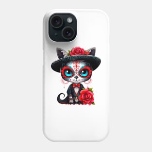 Dia de los Muertos Cat #7 Phone Case