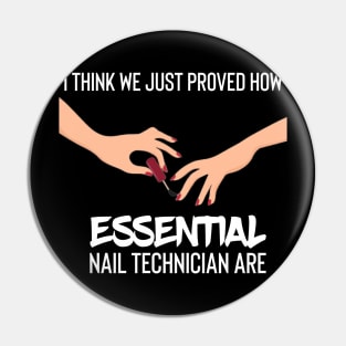 i think we just proved how nail technician are essential Pin