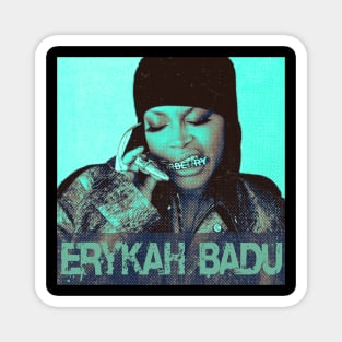 Solarize Illustrations - Erykah Badu Magnet