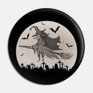 Spooky Moon Halloween Witch Monster Ghost Pumpkin 15 Pin