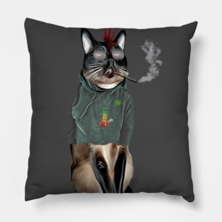 Stoned Darn Kittie Club Pillow