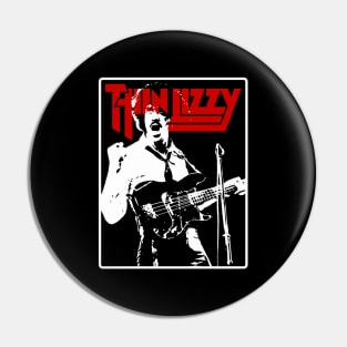 Thin Lynott Fanart Pin