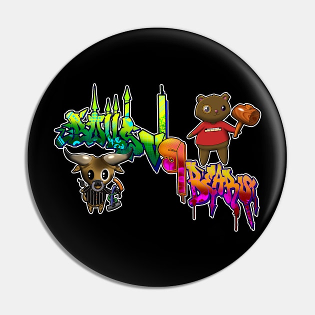 Bulls VS Bears Graff Full Pin by Destro