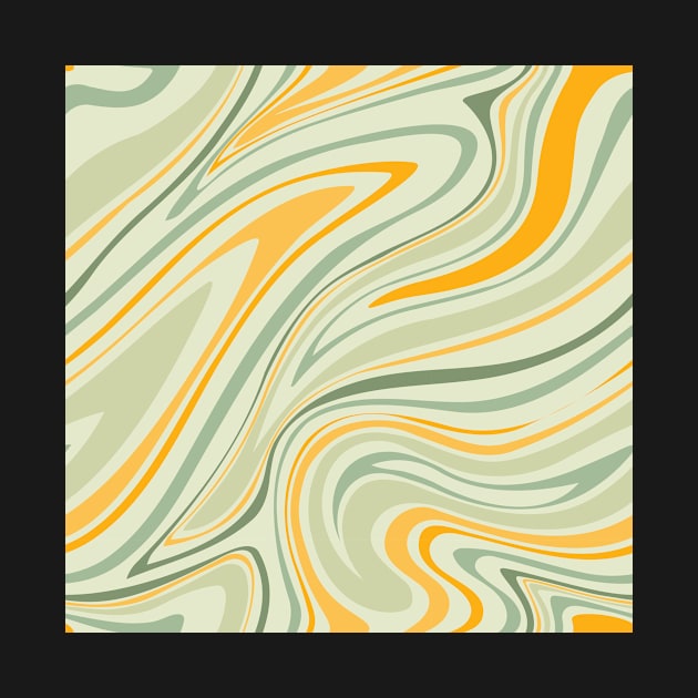 Groovy Swirling Liquid Pattern - Garden Combo by Charredsky