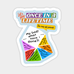 Let's Play Once In A Lifetime Cootie Catcher Magnet