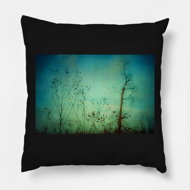 The Blues of Twilight Pillow by oliviastclaire