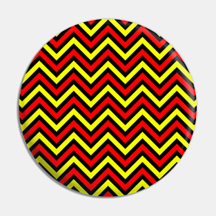 Zigzag Lines - Red Yellow Pin