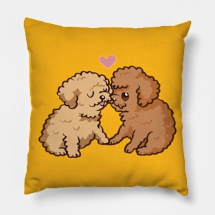 Teacup Poddle Kisses Pillow