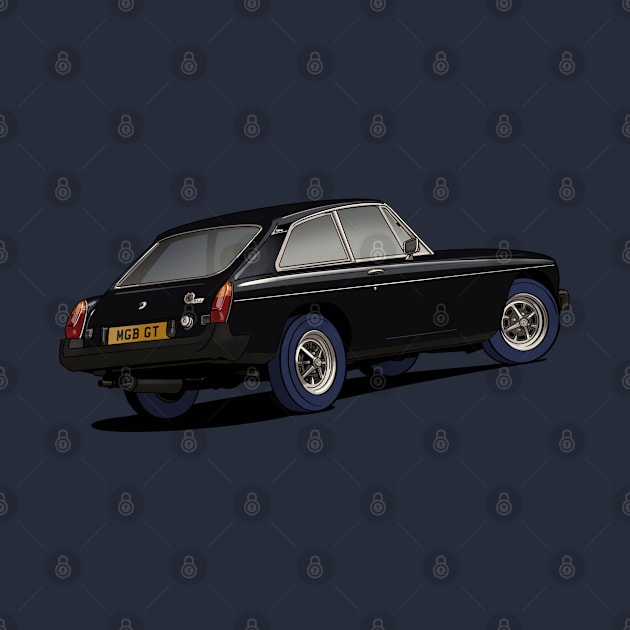 Black MGB GT Coupe by Webazoot