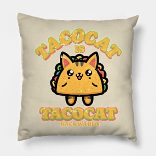 Tacocat Funny Cat Taco Lovers Pillow