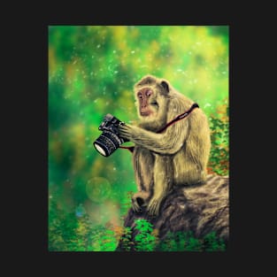 Monkey Photographer T-Shirt