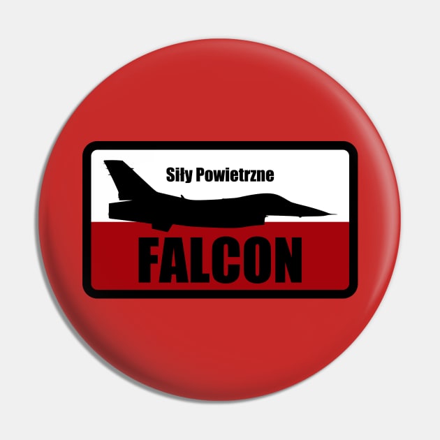 Polish F-16 Falcon Pin by TCP